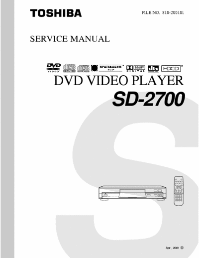 Toshiba SD-2700 19 160 180B, parts 10, pages 118